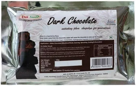 Ask Foods Cooking Dark Chocolate 150 g